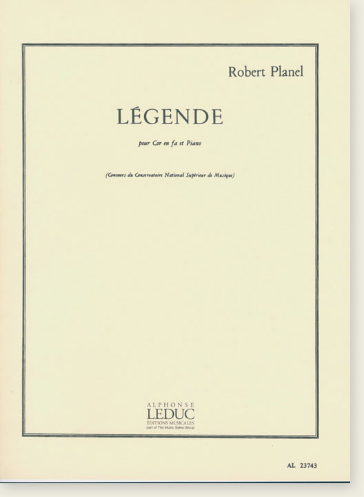 Robert Planel Légende pour Cor en fa et Piano