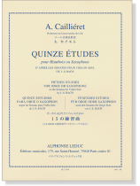 A. Cailliéret: Quinze Études pour Hautbois ou Saxophone (for Oboe or Saxophone)