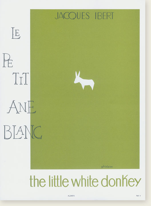 Jacques Ibert The Little White Donkey for Piano