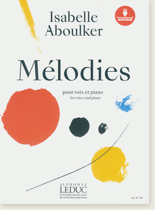 Isabelle Aboulker Mélodies for Voice and Piano