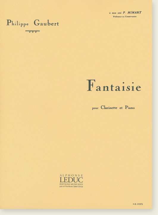 Philippe Gaubert Fantaisie pour Clarinette et Piano
