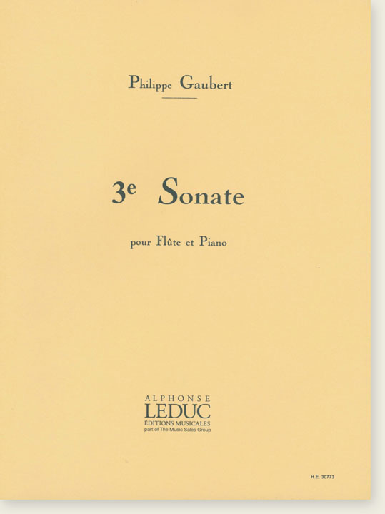 Phillippe Gaubert 3e Sonate pour Flûte et Piano