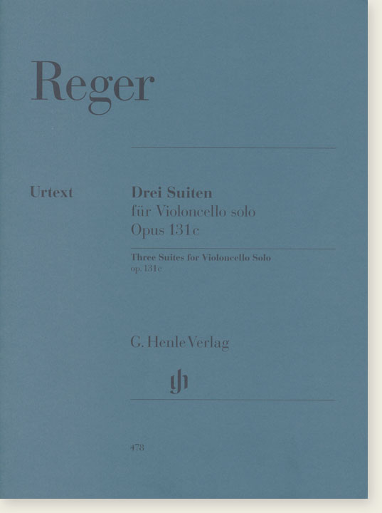 Reger Drei Suiten für Violoncello Solo Opus 131c