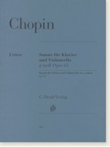 Chopin Sonate für Klavier und Violoncello g-moll Opus 65 Chopin Sonate für Klavier und Violoncello g-moll Opus 65