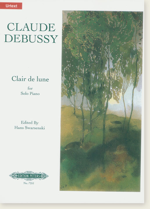 Claude Debussy Clair de Lune for Solo Piano (Urtext)