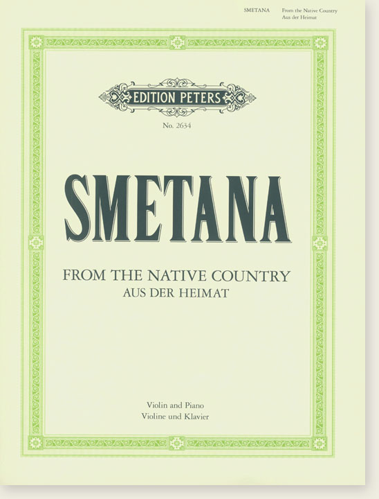 Smetana From the Native Country Violin and Piano