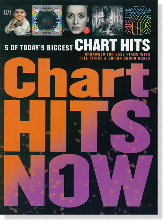 Chart Hits Now 1 Arranged for Easy Piano