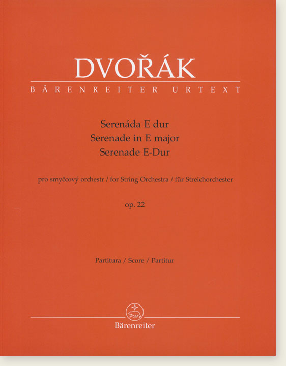 Dvořák Serenade in E major for String Orchestra op. 22 (Score)
