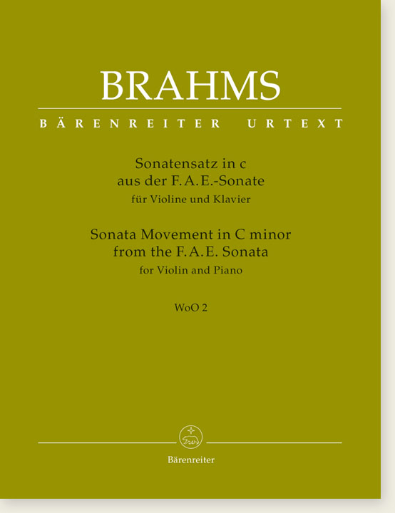 Brahms Sonata Movement in C minor from the F.A.E. Sonata for Violin and Piano WoO 2