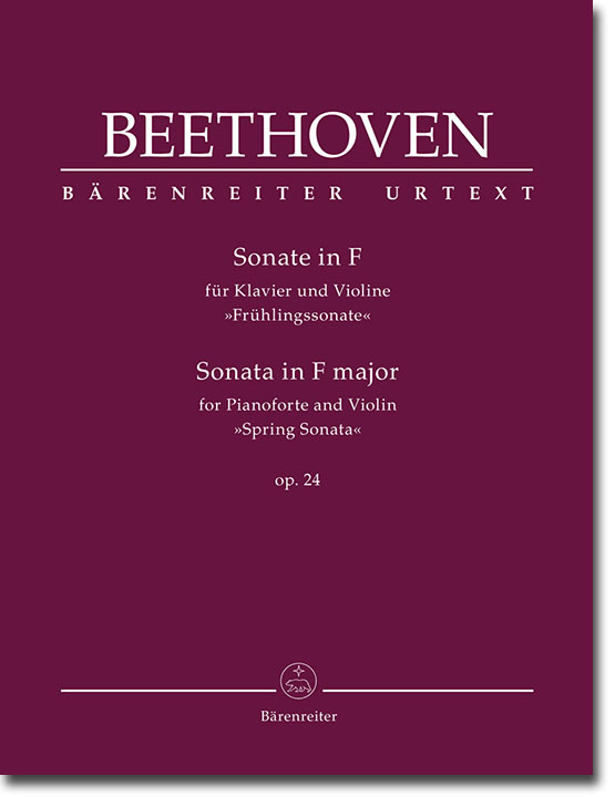 Beethoven Sonata in F Major Op. 24 "Spring Sonata" for Pianoforte and Violin