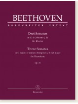 Beethoven Three Sonatas in G Major, D minor (Tempest), E-flat Major for Pianoforte Op. 31 Beethoven Three Sonatas in G Major, D minor (Tempest), E-flat Major for Pianoforte Op. 31