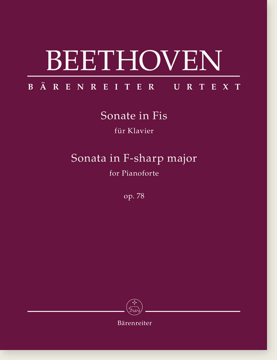 Beethoven Sonata in F-sharp Major for Pianoforte Op. 78