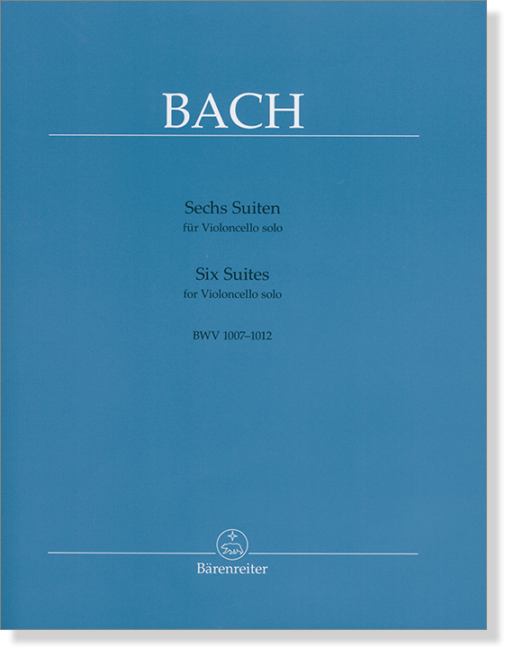J.S.Bach【Sechs Suiten】für Violoncello Solo , BWV 1007-1012
