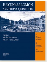 Haydn/Salomon Symphony Quintetto "Surprise" Hob. Ⅰ:94-G-dur/G major for Flute String Quartet Piano ad libitum Haydn/Salomon Symphony Quintetto "Surprise" Hob. Ⅰ:94-G-dur/G major for Flute String Quartet Piano ad libitum