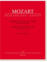 Mozart Sonatas for Piano and Violin Late Viennese Sonatas KV 454, 481, 526, 547 Mozart Sonatas for Piano and Violin Late Viennese Sonatas KV 454, 481, 526, 547