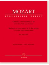 Mozart Sinfonia Concertante in E-flat major for Violin, Viola and Orchestra KV 364 (320d) Piano Reduction Mozart Sinfonia Concertante in E-flat major for Violin, Viola and Orchestra KV 364 (320d) Piano Reduction