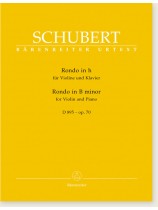 Schubert Rondo in B minor for VIolin and Piano D 895 - Op. 70 Schubert Rondo in B minor for VIolin and Piano D 895 - Op. 70
