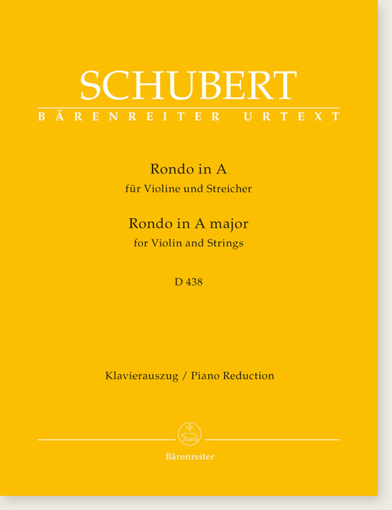 Schubert Rondo in A Major for VIolin and Strings D 438 Piano Reduction