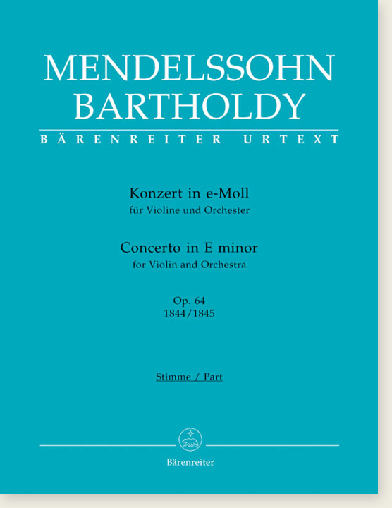 Mendelssohn Bartholdy Concerto in E minor for Violin and Orchestra Op. 64 (1844／1845) Piano Reduction