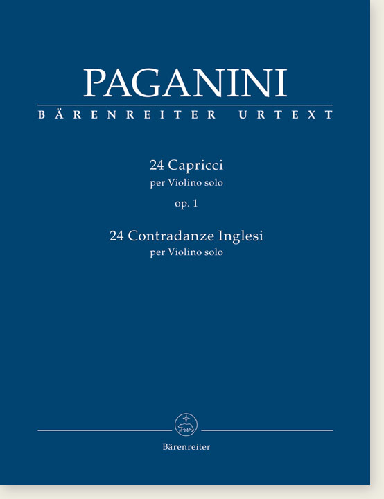 Paganini 24 Capricci Op. 1／ 24 Contradanze Inglesi per Violino solo