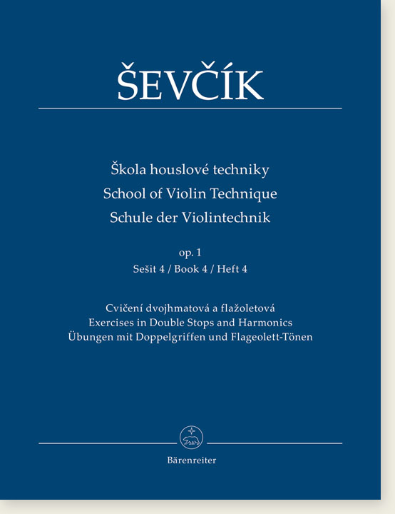 Ševčík School of Violin Technics Op. 1, Book 4, Exercises in Double Stops and Harmonics