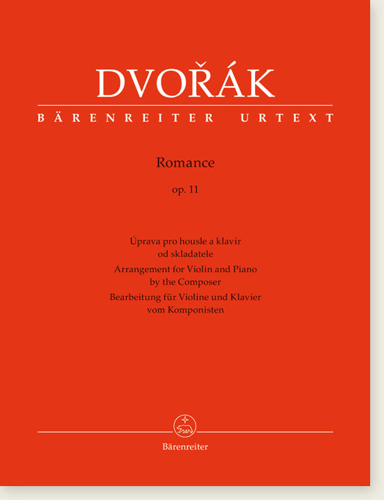 Dvorák Romance Op. 11 Arrangement for Violin and Piano by the Composer