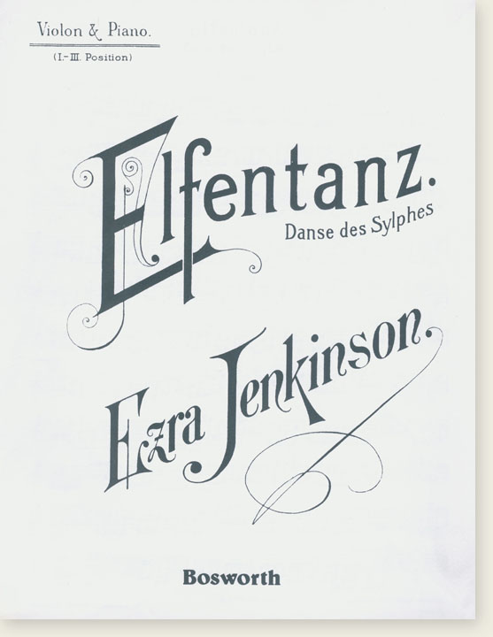 Elfentanz. Danse des Sylphes by Ezra Jenkinson for Violon & Piano