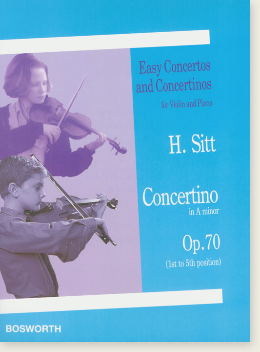 H. Sitt Concertino in A minor Op.70 (1st to 5th Position) for Violin and Piano