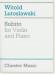 Witold Lutoslawski: Subito For Violin And Piano