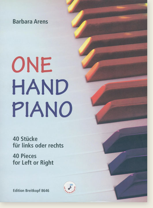 One Hand Piano 40 Pieces for Left or Right