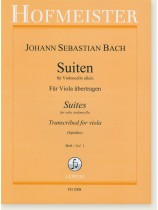 Johann Sebastian Bach Suites for Solo Violoncello Transcribed for Viola (Spindler) Vol. 1 Johann Sebastian Bach Suites for Solo Violoncello Transcribed for Viola (Spindler) Vol. 1