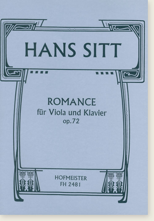 Hans Sitt Romance für Viola und Klavier Op. 72