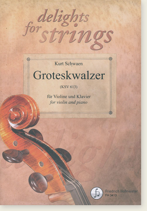 Kurt Schwaen Groteskwalzer (KSV 613) for Violin and Piano