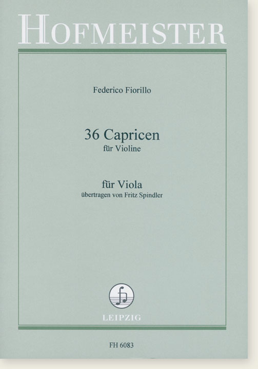 Federigo Fiorillo 36 Caprices für Viola