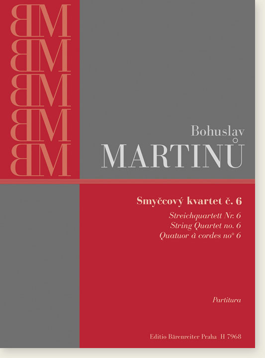 Bohuslav Martinů String Quartet No. 6