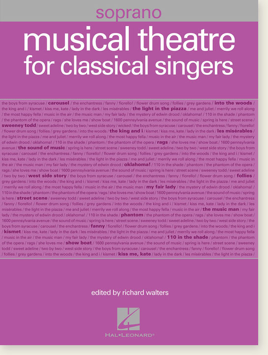 Musical Theatre for Classical Singers Soprano Musical Theatre for Classical Singers Soprano