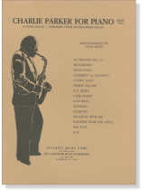 Charlie Parker for Piano Book Two Charlie Parker for Piano Book Two