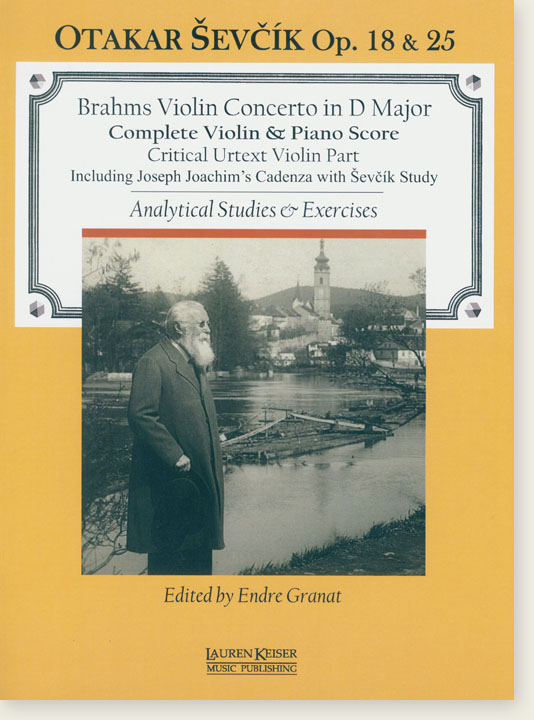 Brahms Violin Concerto in D Major Complete Violin & Piano Score／Otakar Ševčík Op. 18 & 25