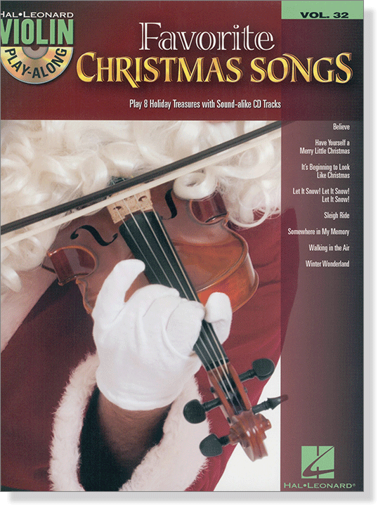 Favorite Christmas Songs , Violin Play-Along Volume 32