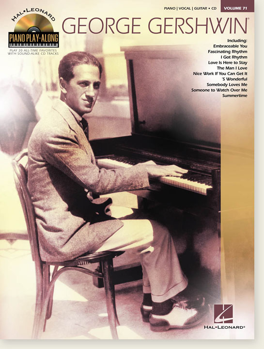 George Gershwin Hal Leonard Piano Play-Along Volume 71