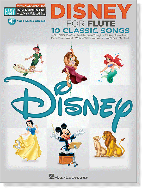 Disney for Flute Hal Leonard Easy Instrumental Play-Along