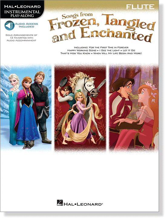 Songs from Frozen, Tangled and Enchanted, Flute, Hal Leonard Instrumental Play-Along