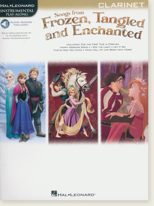 Songs from Frozen, Tangled and Enchanted, Clarinet, Hal Leonard Instrumental Play-Along