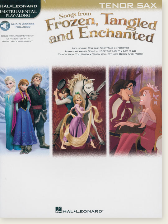 Songs from Frozen, Tangled and Enchanted, Tenor Sax, Hal Leonard Instrumental Play-Along