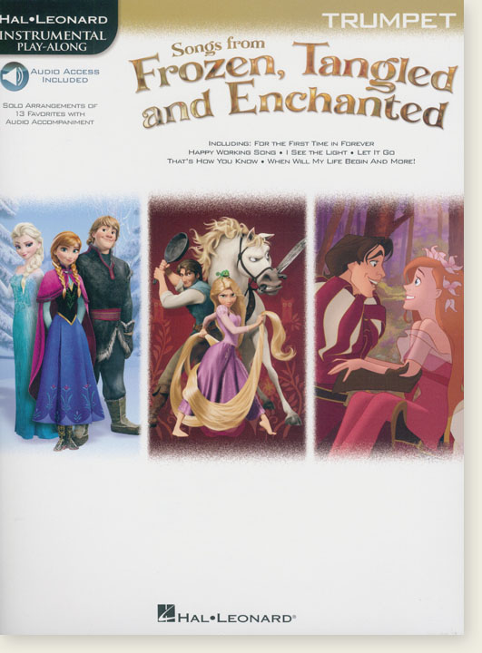 Songs from Frozen, Tangled and Enchanted, Trumpet, Hal Leonard Instrumental Play-Along