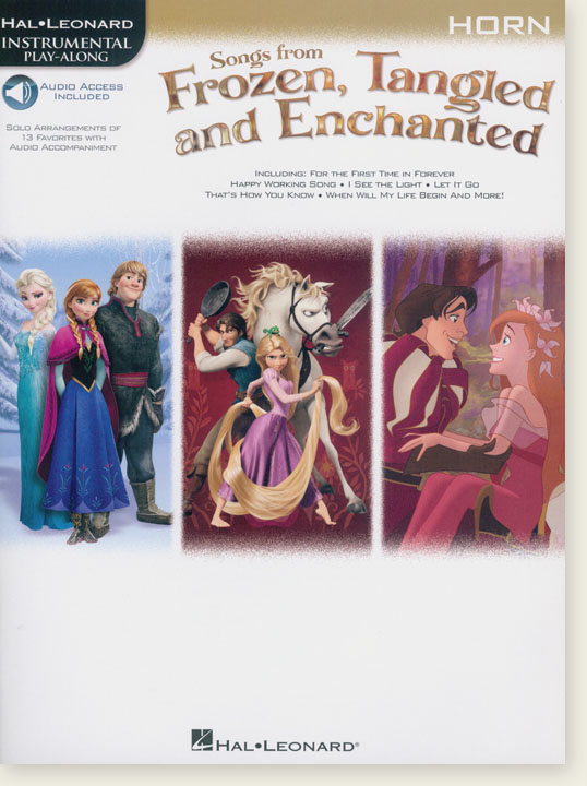 Songs from Frozen, Tangled and Enchanted, Horn, Hal Leonard Instrumental Play-Along