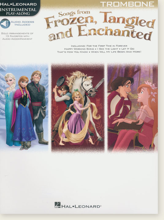 Songs from Frozen, Tangled and Enchanted, Trombone, Hal Leonard Instrumental Play-Along