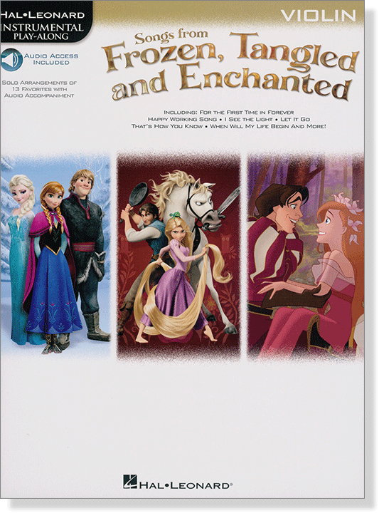 Songs from Frozen, Tangled and Enchanted, Violin, Hal Leonard Instrumental Play-Along 