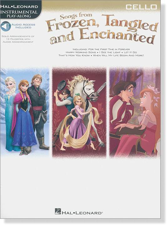 Songs from Frozen, Tangled and Enchanted, Cello, Hal Leonard Instrumental Play-Along