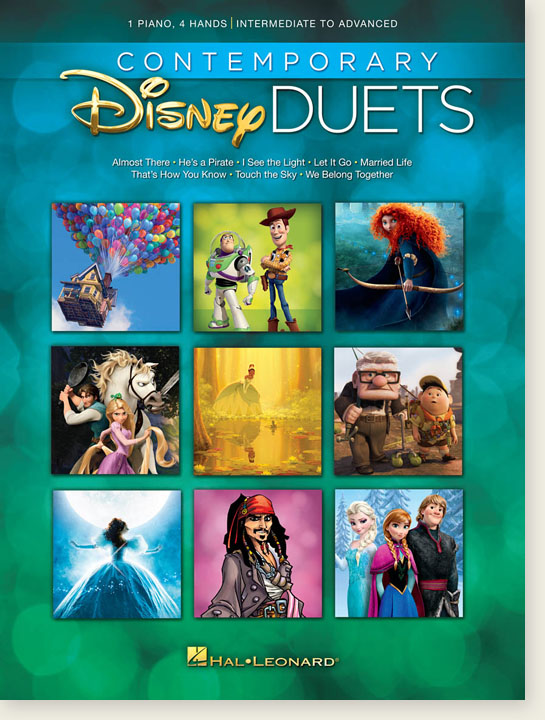 Contemporary Disney Duets  Intermediate to Advanced 1 Piano, 4 Hand